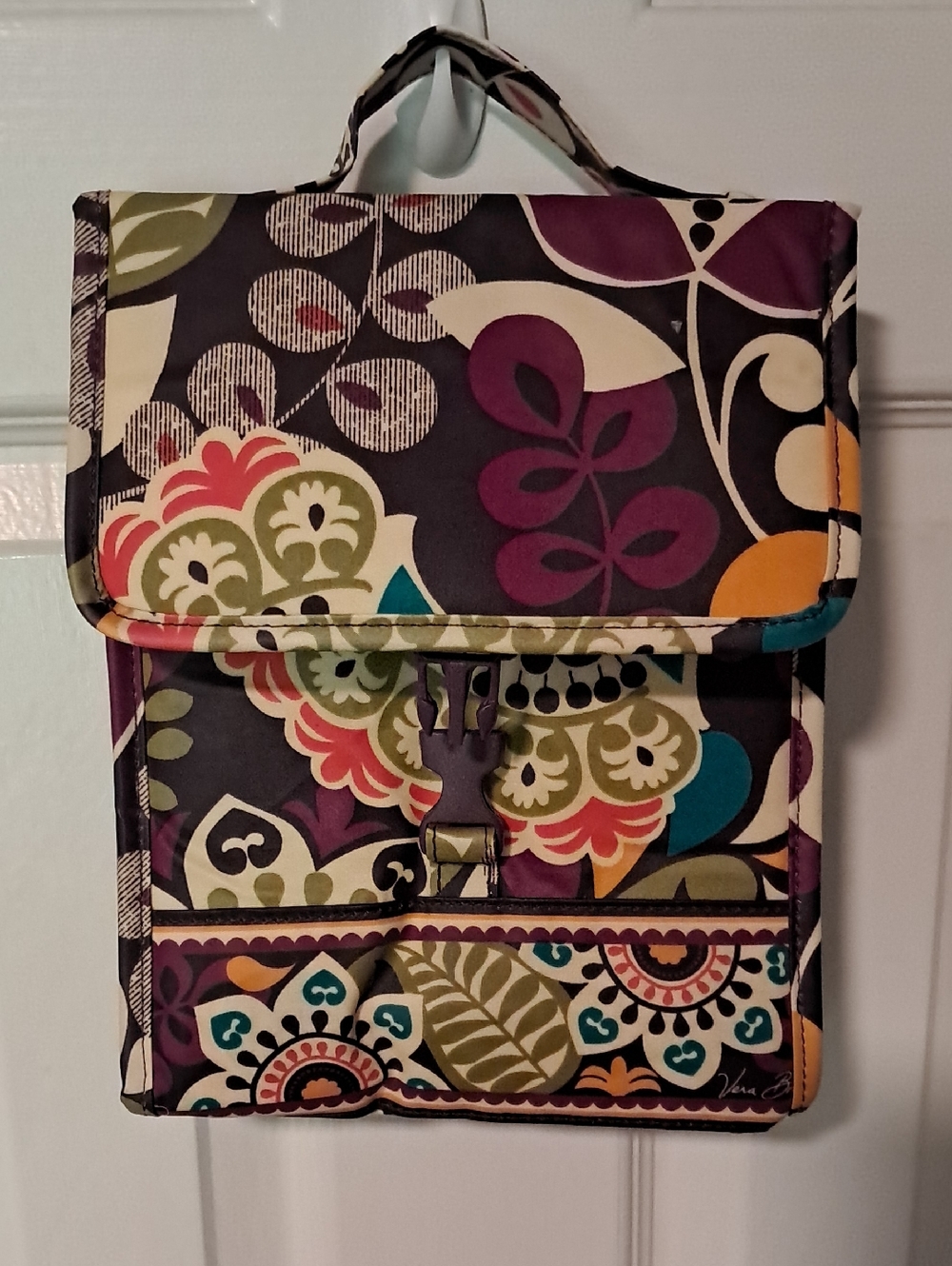 Vera Bradley Floral Print Lunch Bag - Plum, Olive, Teal